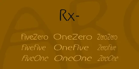 Rx font