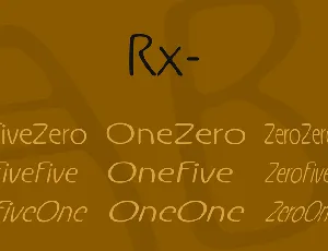 Rx font