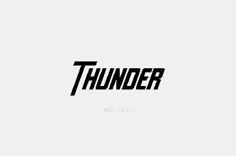 Thunder font