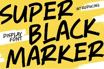 Super Black Marker font