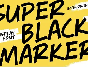 Super Black Marker font