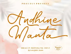 Andhine Manta font