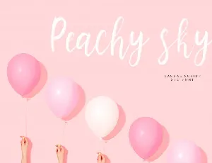 Peachy Sky SVG Script font