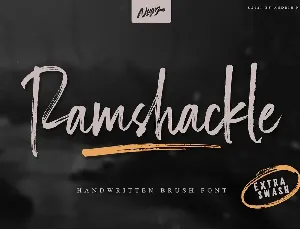 Ramshackle font