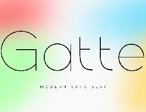 Gatte font