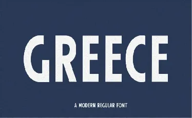 Greece Modern Sans Serif font