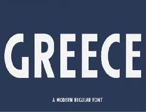 Greece Modern Sans Serif font