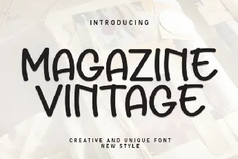 Magazine Vintage Display font