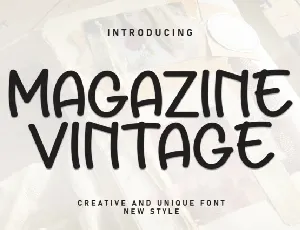 Magazine Vintage Display font