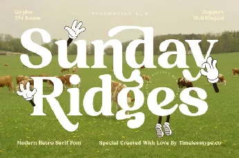 Sunday Ridges font