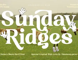 Sunday Ridges font