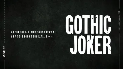 Gothic Joker Display font