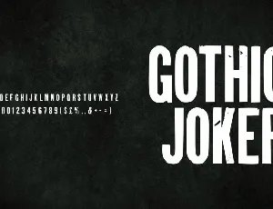 Gothic Joker Display font