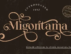 Migontama font