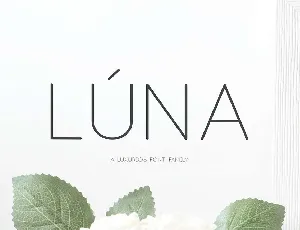 LÃºna Family Free font