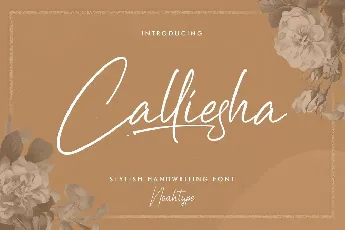 Calliesha Demo font