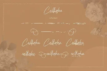 Calliesha Demo font