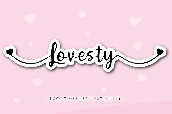 Lovesty font