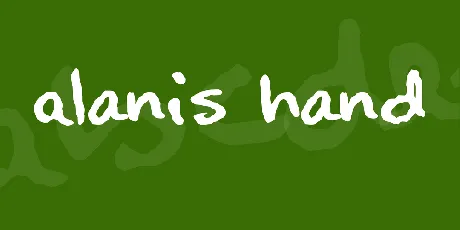 Alanis Hand font