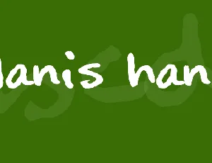 Alanis Hand font