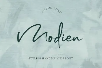 Modien Handwritten font