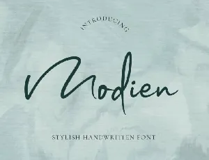 Modien Handwritten font