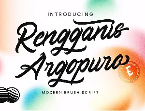 Rengganis Argopuro font