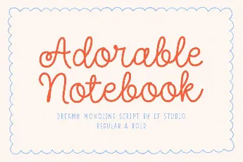 Adorable Notebook font