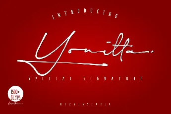 Yonitta Signature Script font