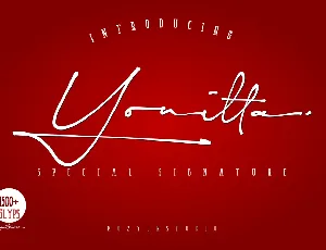 Yonitta Signature Script font