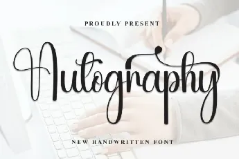 Autography Calligraphy Typeface font