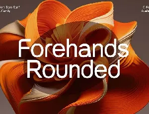 Forehands Rounded font