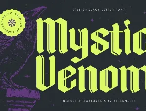 Mystic Venom Blackletter font