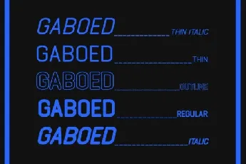 Gaboed Sans Family font