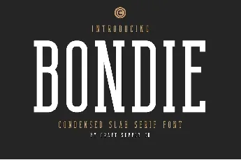 Bondie Slab Serif font