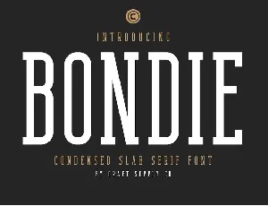 Bondie Slab Serif font