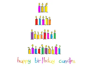 Happy Birthday Candles font