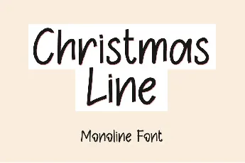 Christmas Line font