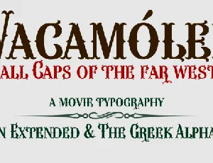 WacamÃ³ler Caps font