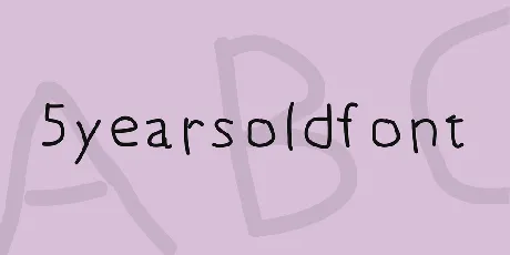 5yearsoldfont