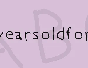 5yearsoldfont