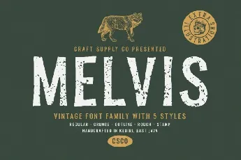 Melvis Vintage font