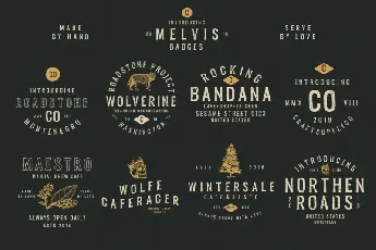 Melvis Vintage font