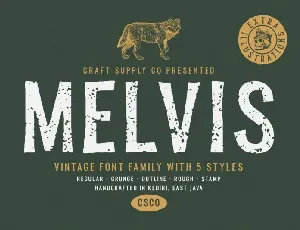 Melvis Vintage font