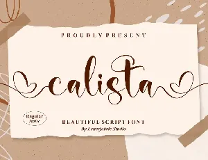 Calista Script font