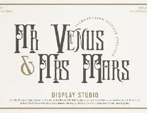 Mr.Venus & Mrs.Mars Blackletter font