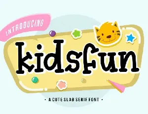 Kidsfun Slab Serif font