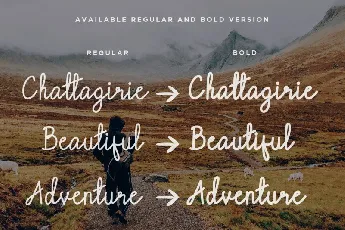 Chattagirie – Handwritten font