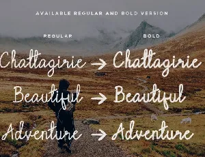 Chattagirie – Handwritten font