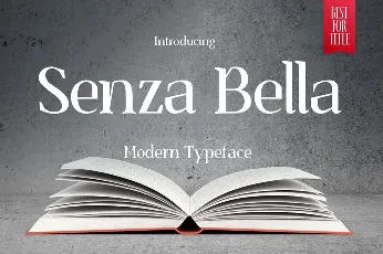 Senza Bella Family font